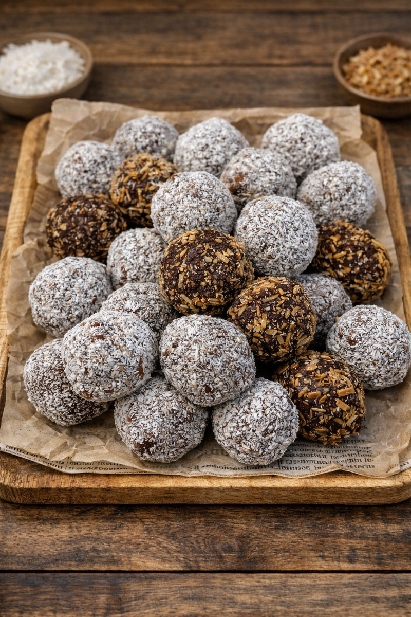 מגש כדורי שוקולד