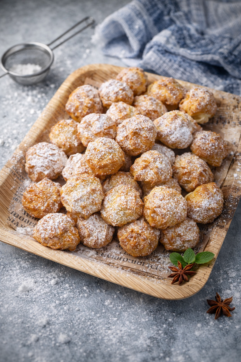 מגש פחזניות עם קרם וניל